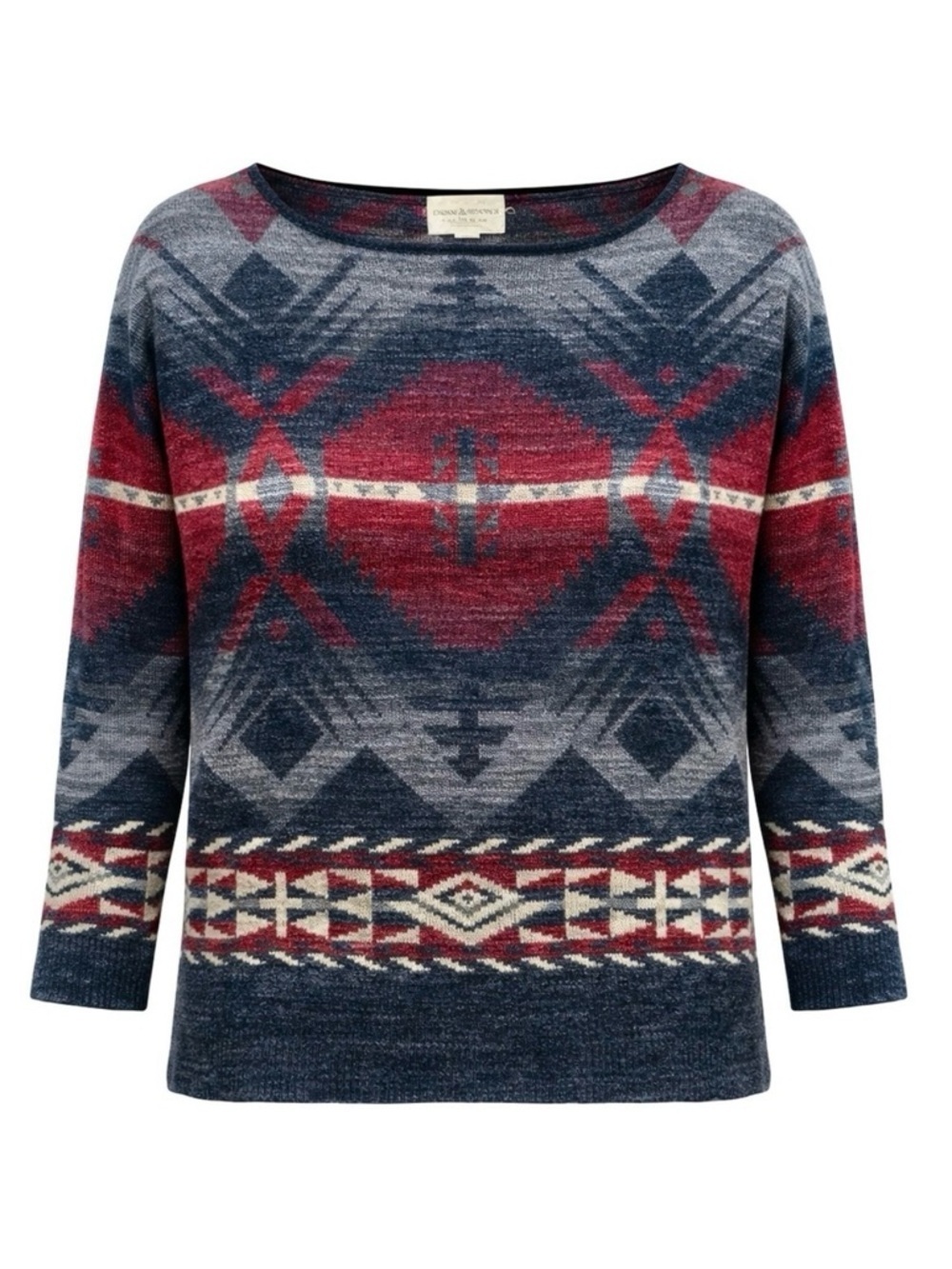 Ralph Lauren Denim Supply Southwestern Sweater L Boxy Knit